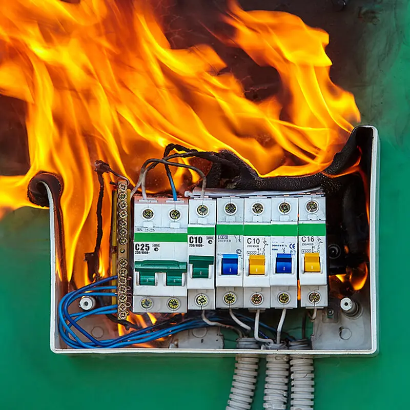 اطفا حریق تابلو برق چیست؟ 3 Electrical panel fire - آتش سوزی تابلو برق