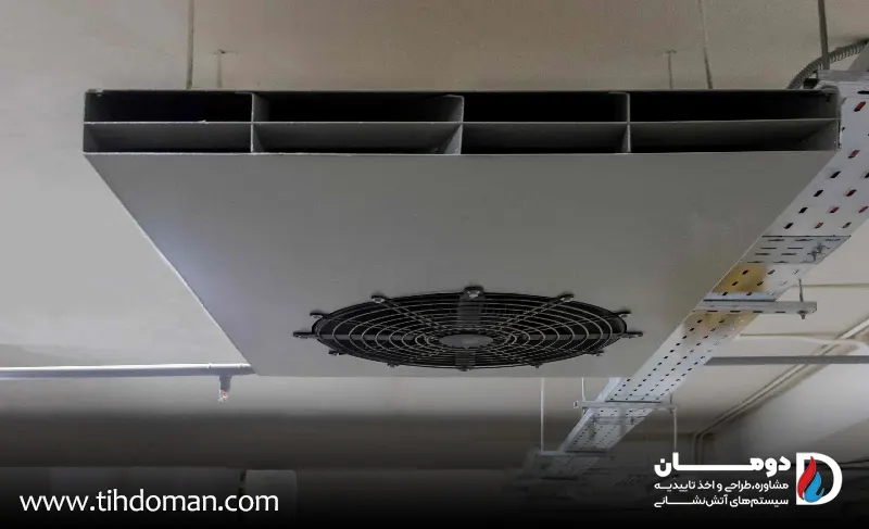 جت فن آتش نشانی چیست؟ 1 جت فن در ساختمان