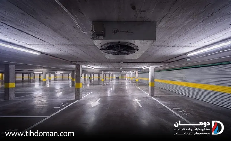 جت فن آتش نشانی چیست؟ 2 جت فن در پارکینگ